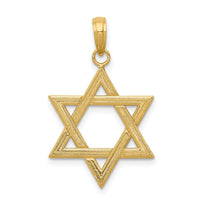 Load image into Gallery viewer, 14k Polished Star of David Pendant
