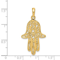 Load image into Gallery viewer, 14k Filigree Chamseh Pendant
