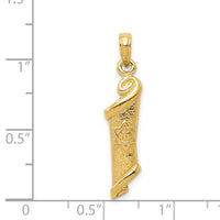 Load image into Gallery viewer, 14k Torah w/Star of David Pendant
