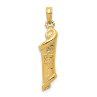 Load image into Gallery viewer, 14k Torah w/Star of David Pendant
