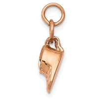 Load image into Gallery viewer, 14k 3D Moveable Rose Gold Baby Shoes Charm
