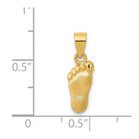 Load image into Gallery viewer, 14k Diamond-cut Foot Charm
