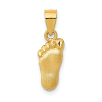 Load image into Gallery viewer, 14k Diamond-cut Foot Charm
