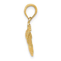 Load image into Gallery viewer, 14k Polished Claddagh Pendant
