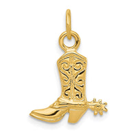Load image into Gallery viewer, 14k 3-D Cowboy Boot Pendant
