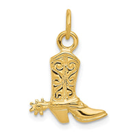 Load image into Gallery viewer, 14k 3-D Cowboy Boot Pendant
