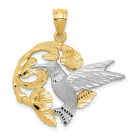 Load image into Gallery viewer, 14k Two-Tone Hummingbird Charm
