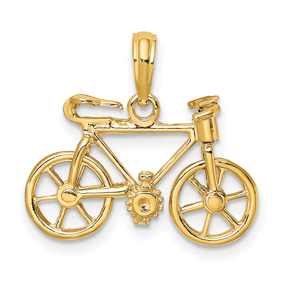 14k 3-D Moveable Bicycle Charm