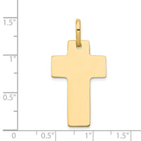Load image into Gallery viewer, 14k Polished Cross Charm

