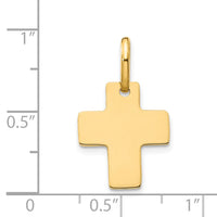 Load image into Gallery viewer, 14k Polished Cross Charm
