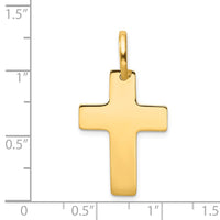 Load image into Gallery viewer, 14k Polished Cross Charm
