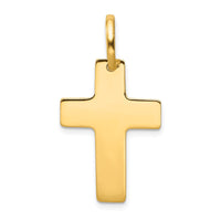 Load image into Gallery viewer, 14k Polished Cross Charm
