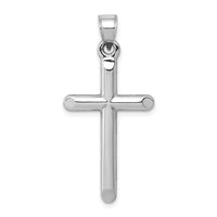 Load image into Gallery viewer, 14k White Gold Hollow Cross Pendant
