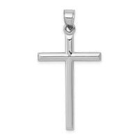Load image into Gallery viewer, 14k White Gold Hollow Cross Pendant
