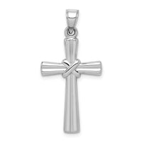 Load image into Gallery viewer, 14k White Gold Hollow Cross Pendant
