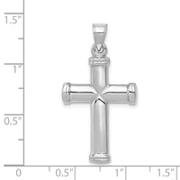 Load image into Gallery viewer, 14k White Gold Polished Cross Pendant
