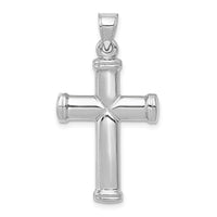 Load image into Gallery viewer, 14k White Gold Polished Cross Pendant
