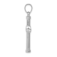 Load image into Gallery viewer, 14k White Gold Hollow Cross Pendant
