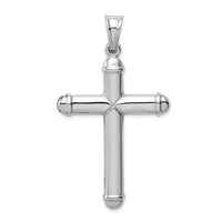 Load image into Gallery viewer, 14k White Gold Hollow Cross Pendant
