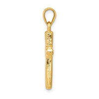 Load image into Gallery viewer, 14k w/Rhodium Cross Pendant
