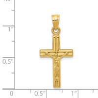Load image into Gallery viewer, 14k Hollow Crucifix Pendant
