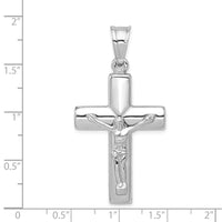 Load image into Gallery viewer, 14K White Gold Reversible Crucifix Pendant

