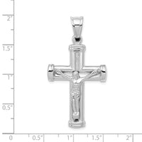 Load image into Gallery viewer, 14K White Gold Reversible Crucifix Pendant
