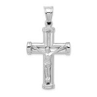 Load image into Gallery viewer, 14K White Gold Reversible Crucifix Pendant
