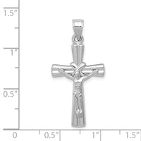 Load image into Gallery viewer, 14K White Gold Reversible Crucifix Pendant

