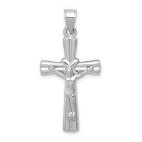 Load image into Gallery viewer, 14K White Gold Reversible Crucifix Pendant
