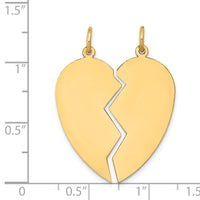 Load image into Gallery viewer, 14K 2 piece Heart Charm Set

