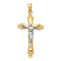 Load image into Gallery viewer, 14k Two-tone Crucifix Pendant
