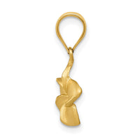 Load image into Gallery viewer, 14k Plumeria Floral Charm Pendant
