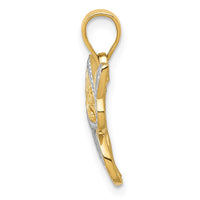 Load image into Gallery viewer, 14K and Rhodium Buttterfly Charm
