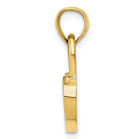Load image into Gallery viewer, 14K Polished Heart Lock Charm
