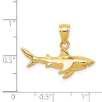 Load image into Gallery viewer, 14K Shark Pendant
