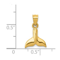 Load image into Gallery viewer, 14K 3D Whale Tail Pendant
