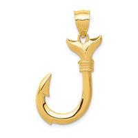 Load image into Gallery viewer, 14K 3D Whale Tail Hook Pendant
