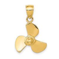 Load image into Gallery viewer, 14K Propeller Pendant
