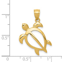 Load image into Gallery viewer, 14k Open Turtle Pendant
