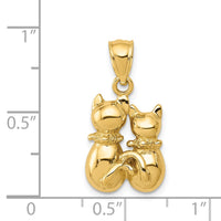 Load image into Gallery viewer, 14K Cat Pendant
