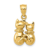 Load image into Gallery viewer, 14K Cat Pendant
