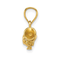 Load image into Gallery viewer, 14K 3D Trumpet Pendant

