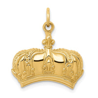 Load image into Gallery viewer, 14k Fleur De Lis Crown Charm
