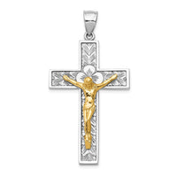 Load image into Gallery viewer, 14k Two-tone Crucifix Pendant
