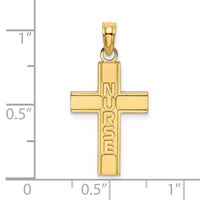 Load image into Gallery viewer, 14k Nurse Cross Charm
