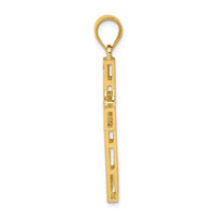 Load image into Gallery viewer, 14K Greek Key Cross Pendant
