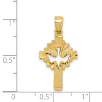 Load image into Gallery viewer, 14k Dove Cross Charm
