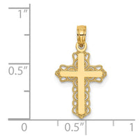 Load image into Gallery viewer, 14k Budded Cross Charm
