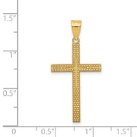 Load image into Gallery viewer, 14K Diamond-cut Latin Cross Pendant
